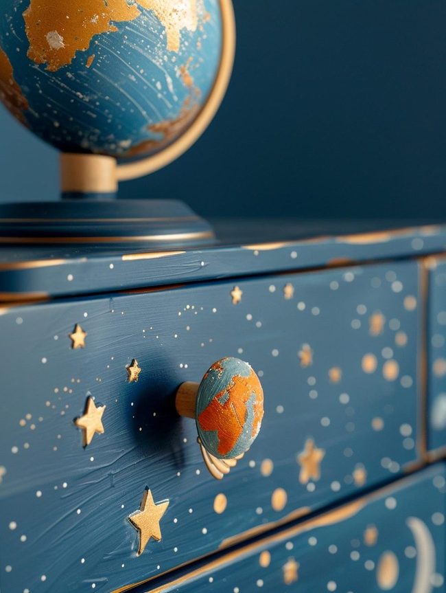 Cosmic Dresser With Planet Knobs