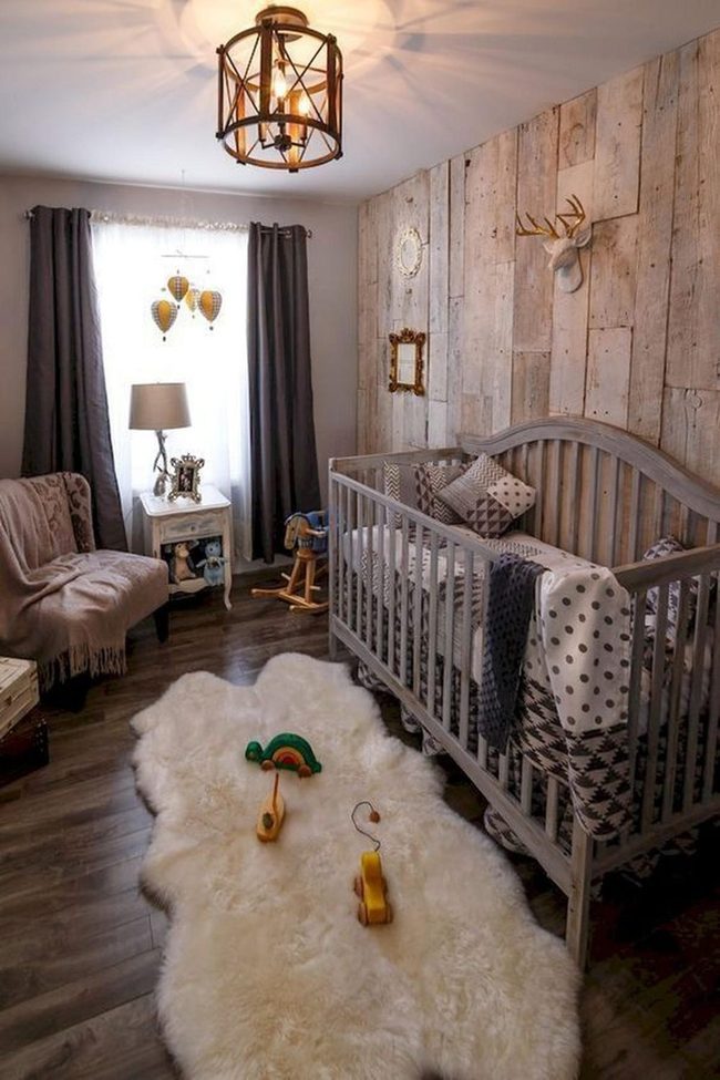 Wood And Gray Nursery Sanctuary
