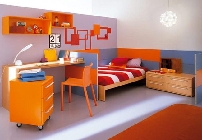 Orange And Purple Teen Space