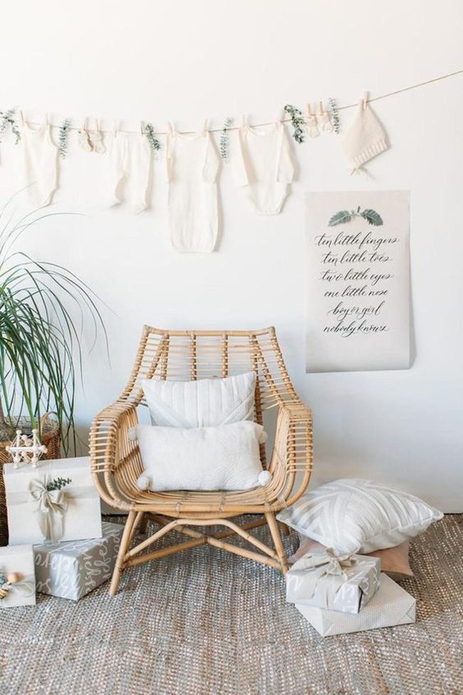 White Wicker Nursery Sanctuary