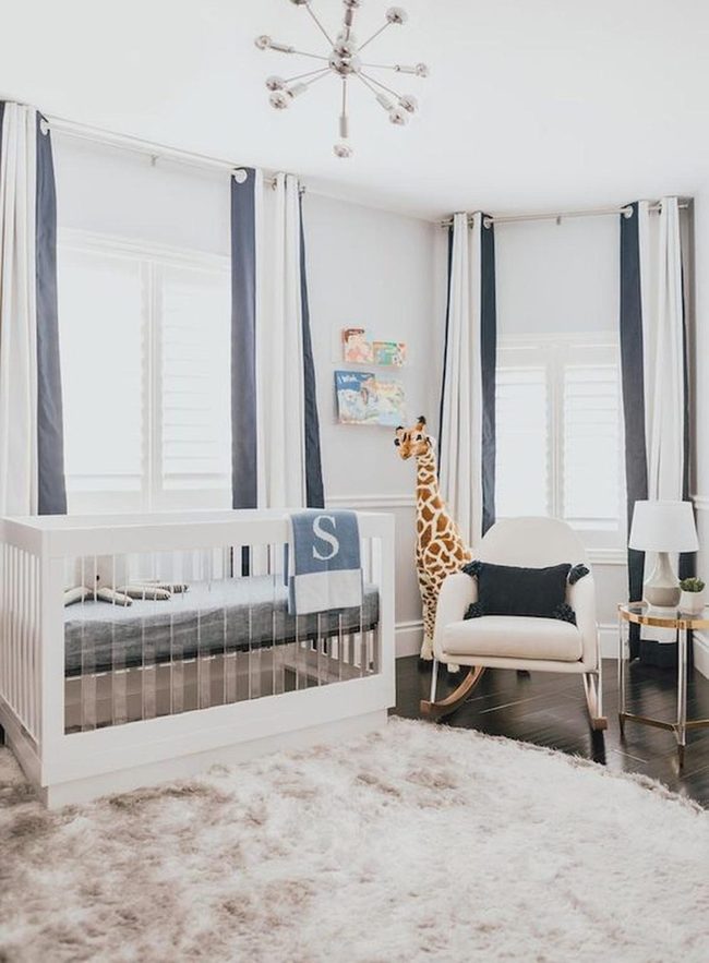 Glass Crib Neutral Nursery