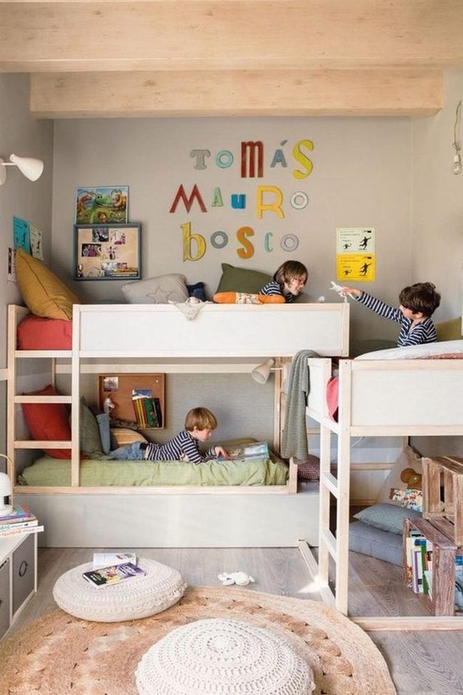 White Wood Bunk Beds Paradise