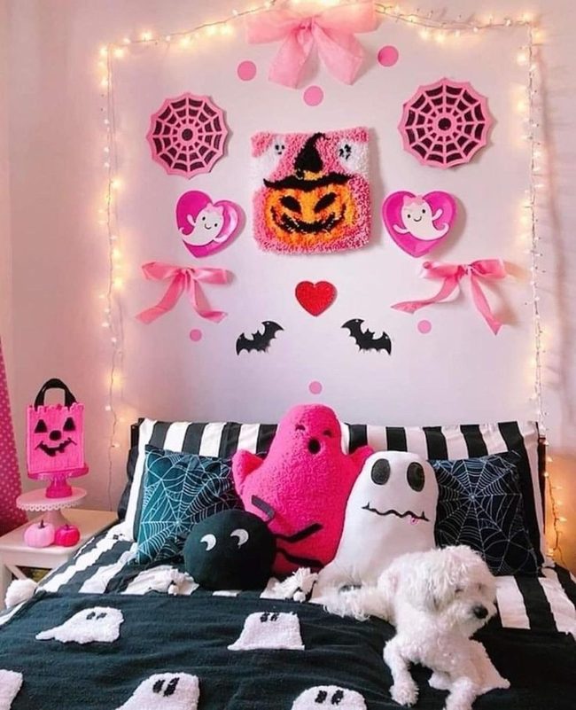 Pink Webs And Glowing Ghosts