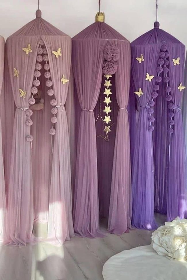 Cream Canvas Hanging Canopy