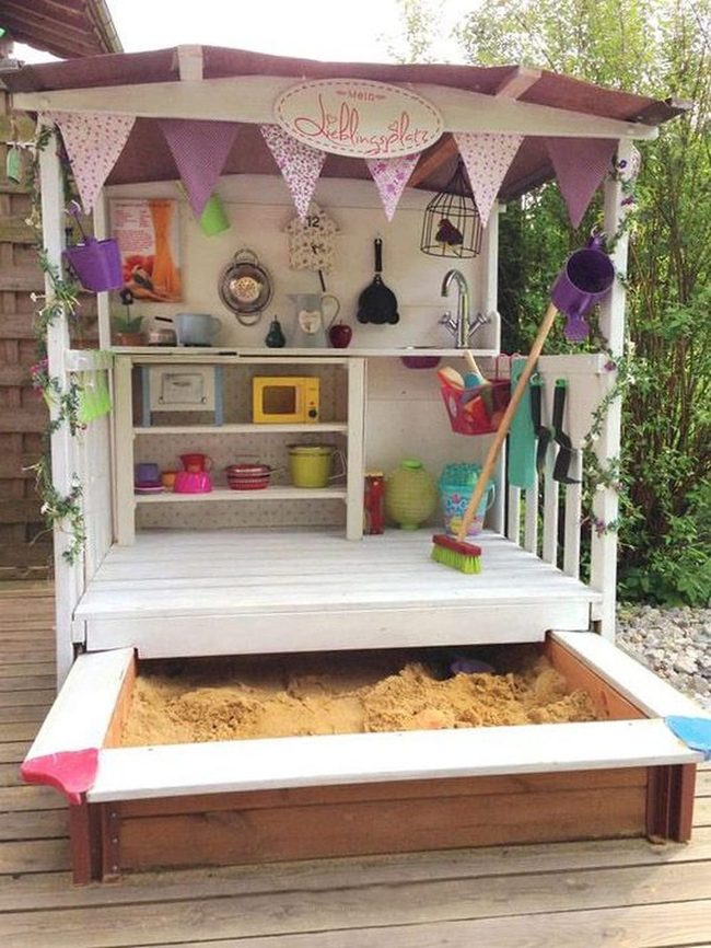 Purple Pink Bunting Play Kitchen
