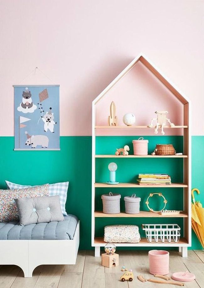 Pink And Green Playroom Energy