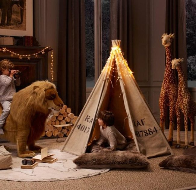 Golden Tent With Plush Guardians