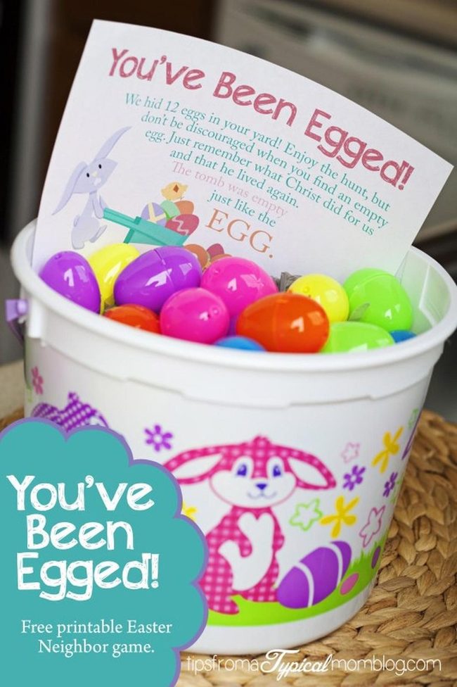 Overflowing Rainbow Egg Bucket