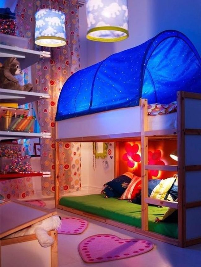 Blue Star Tent Bedroom