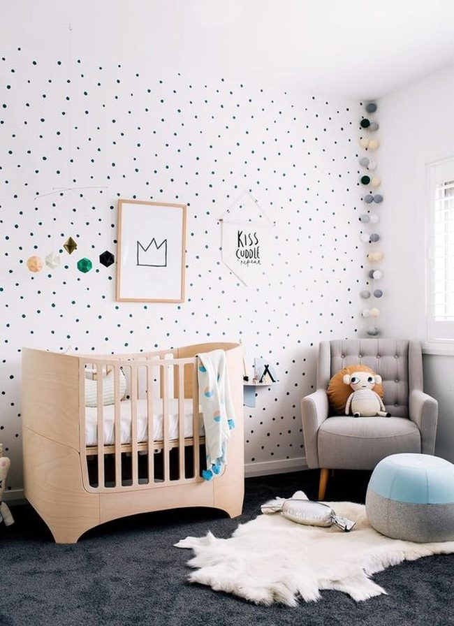 Polka Dots Meet Modern Nursery