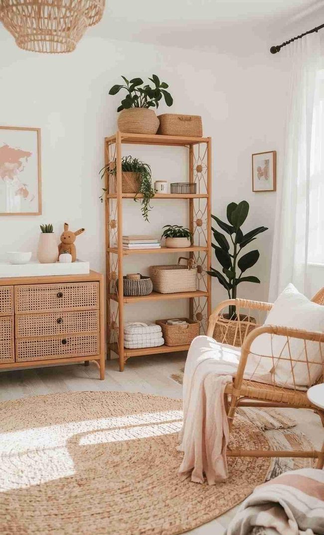 Woven Rattan Nursery Warmth