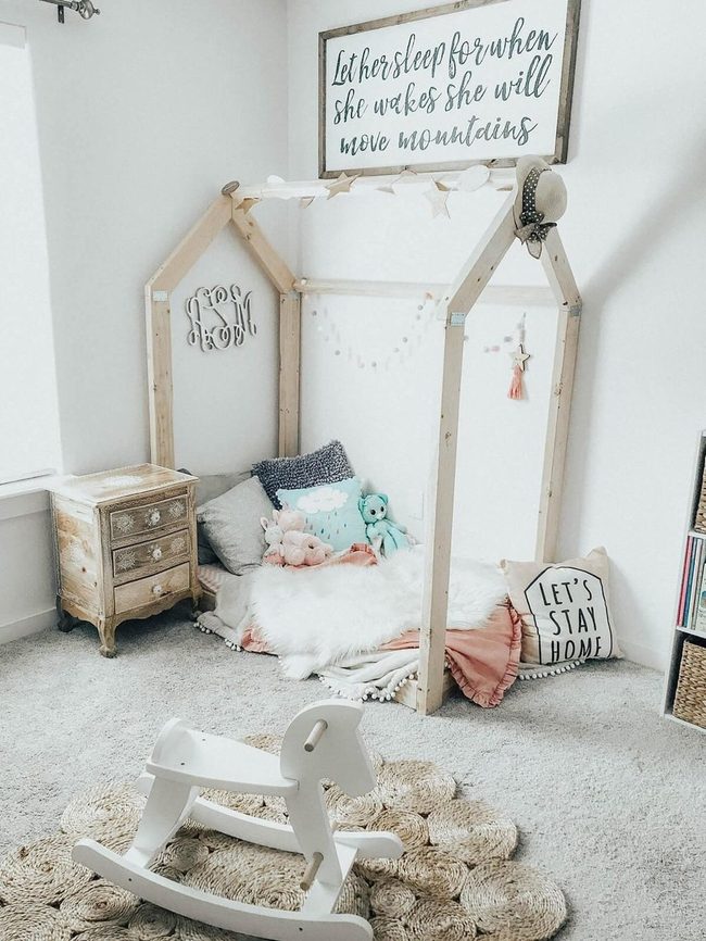 Colorful Floor Bed For Kids