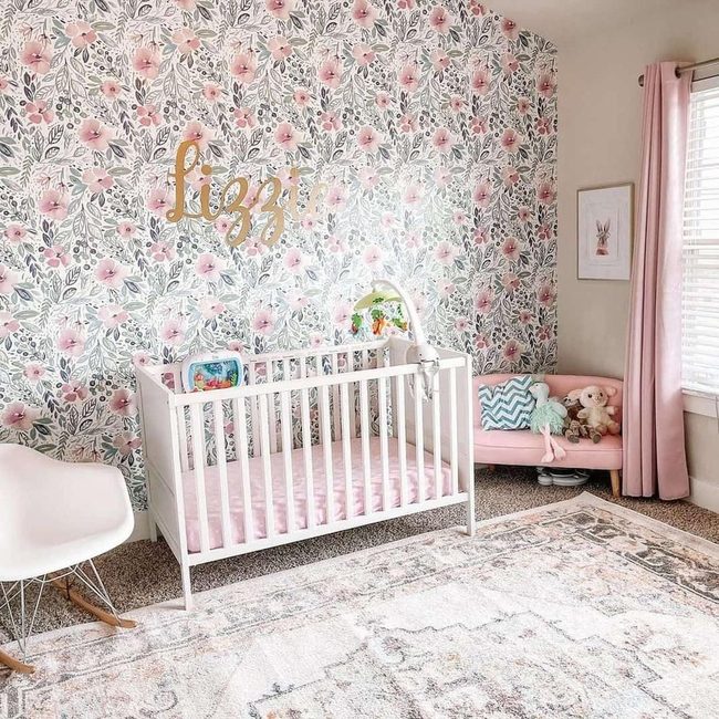 Blooming Pink Nursery for Lizzie