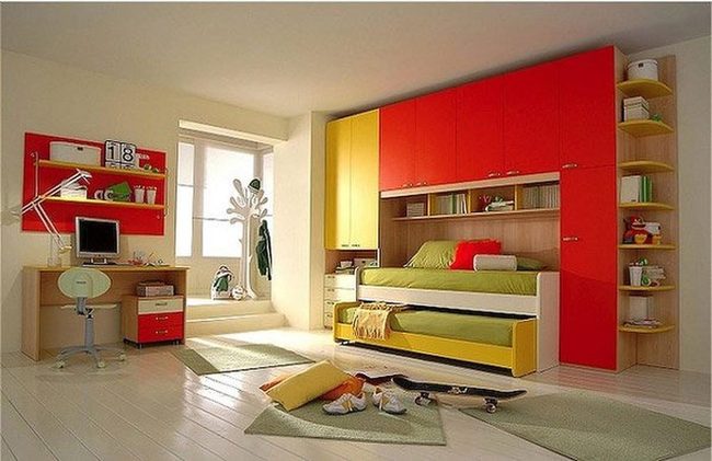 Bright Red And Yellow Storage Charm