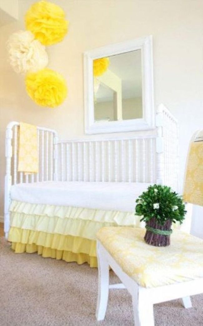 Yellow Pom-Poms Nursery Bliss