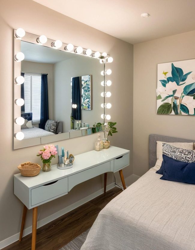 Light-Reflecting Mirrors Transform Spaces