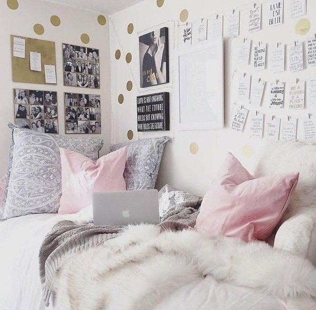Colorful Photos And Papers Wall Display