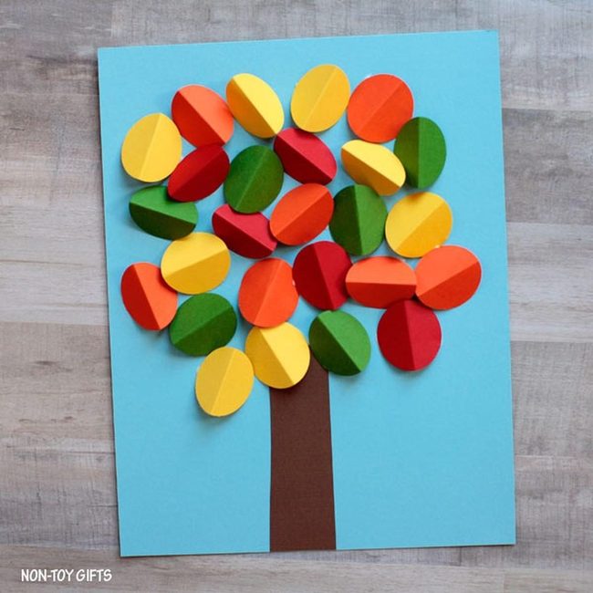 Colorful Paper Leaves Pop