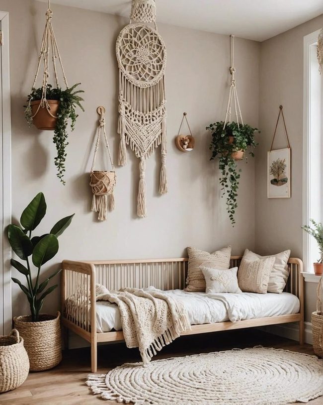 Macrame Hangers Bring Greenery Indoors
