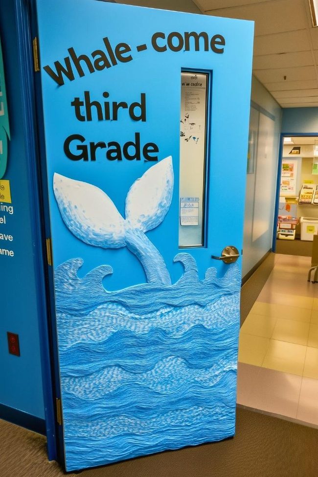 Blue Fringe Waterfall Doorway