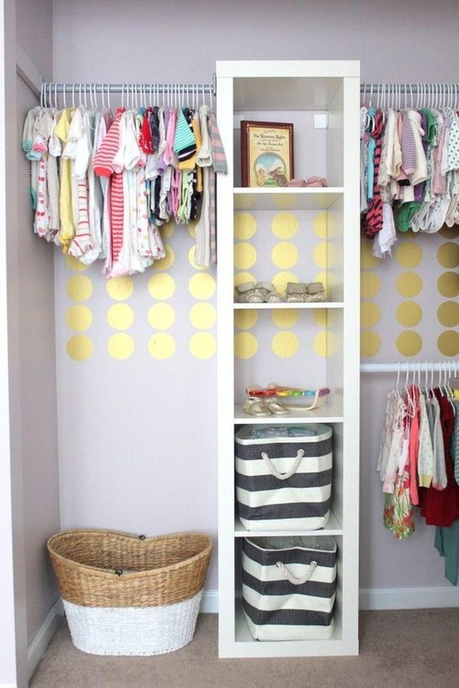 Yellow Polka Dot Kids Closet