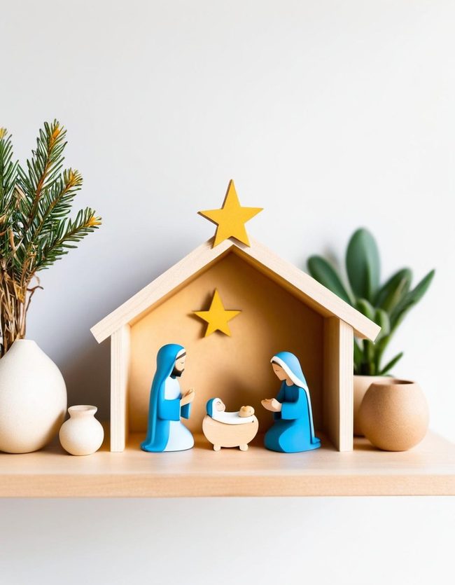 Miniature Nativity for Dorm Spaces