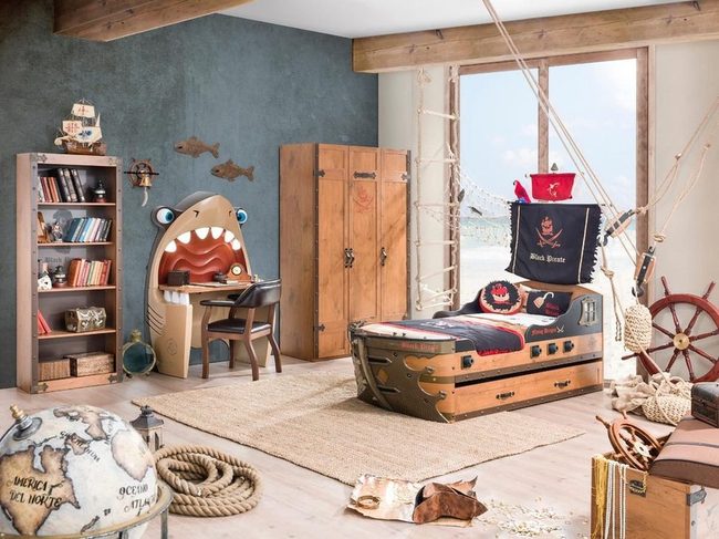Ship Bed Blue Nautical