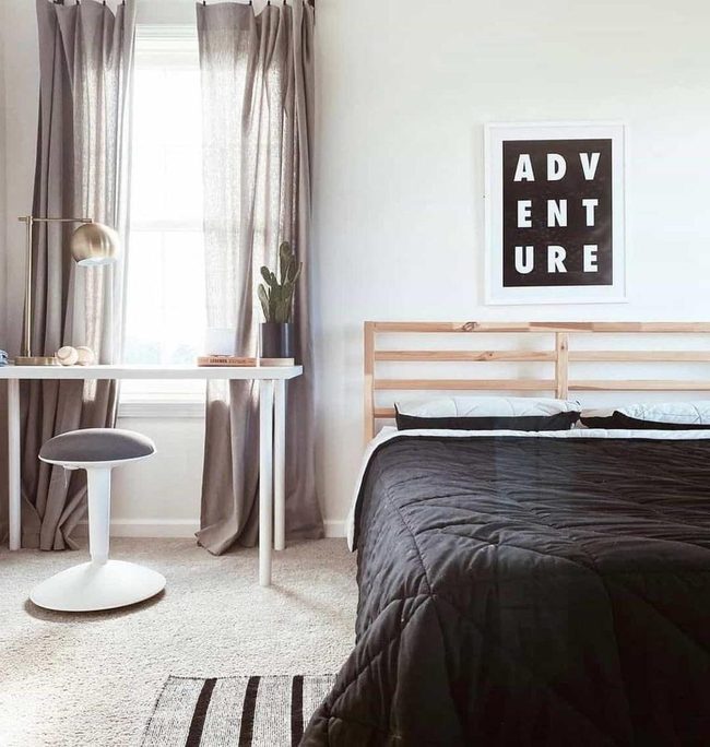 Light Wood And Modern Black White