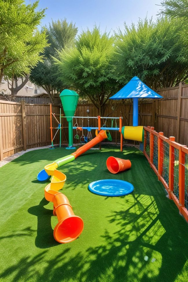 Backyard Water Jets and Splash Pads
