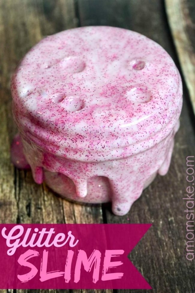 Pink Glitter Slime Sparkle