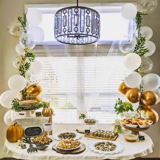 Golden Pastries Against Crisp White