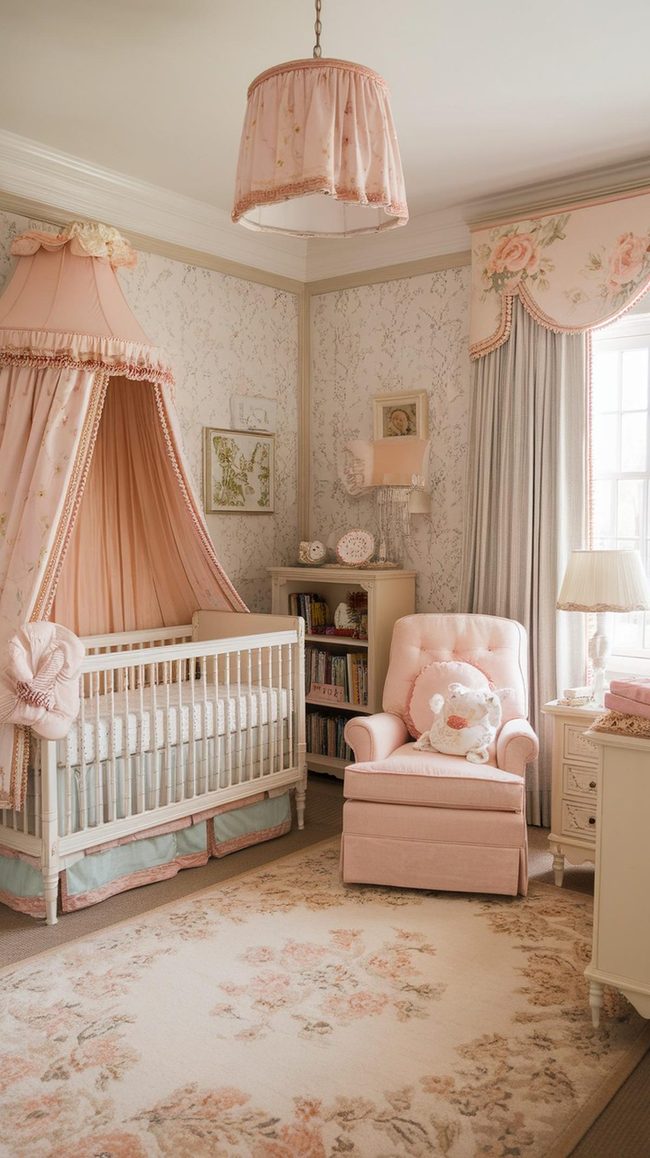 Pink Botanical Canopy Nursery