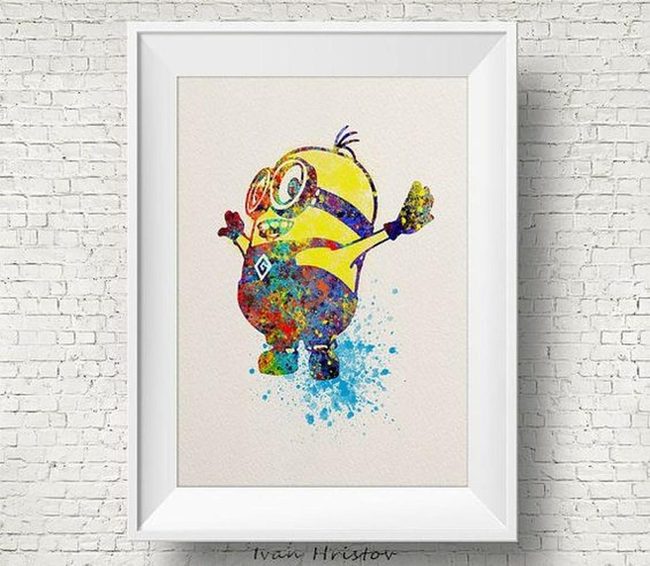 Colorful Paint Splashes Wall Art
