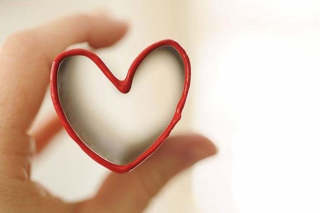Red Cardboard Heart Craft