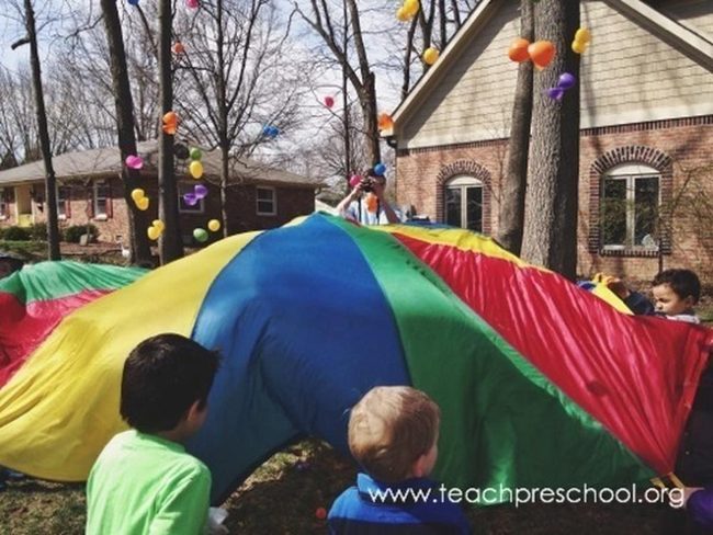 Parachute Rainbow Yard Play