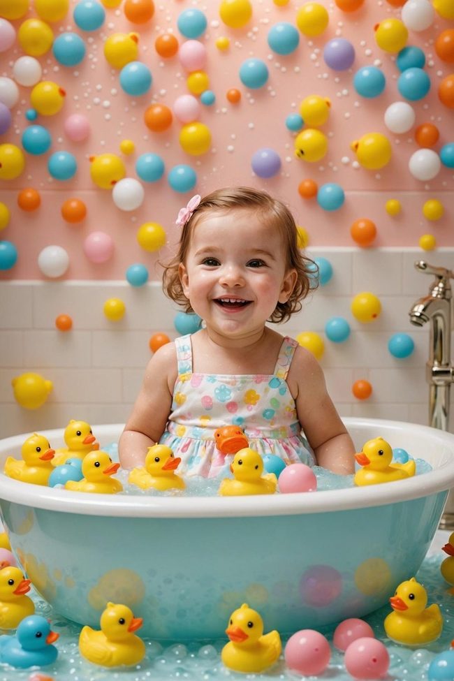 Yellow Squeaky Bath Buddies
