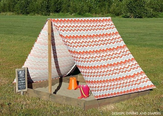 Colorful Fabric Sand Tent