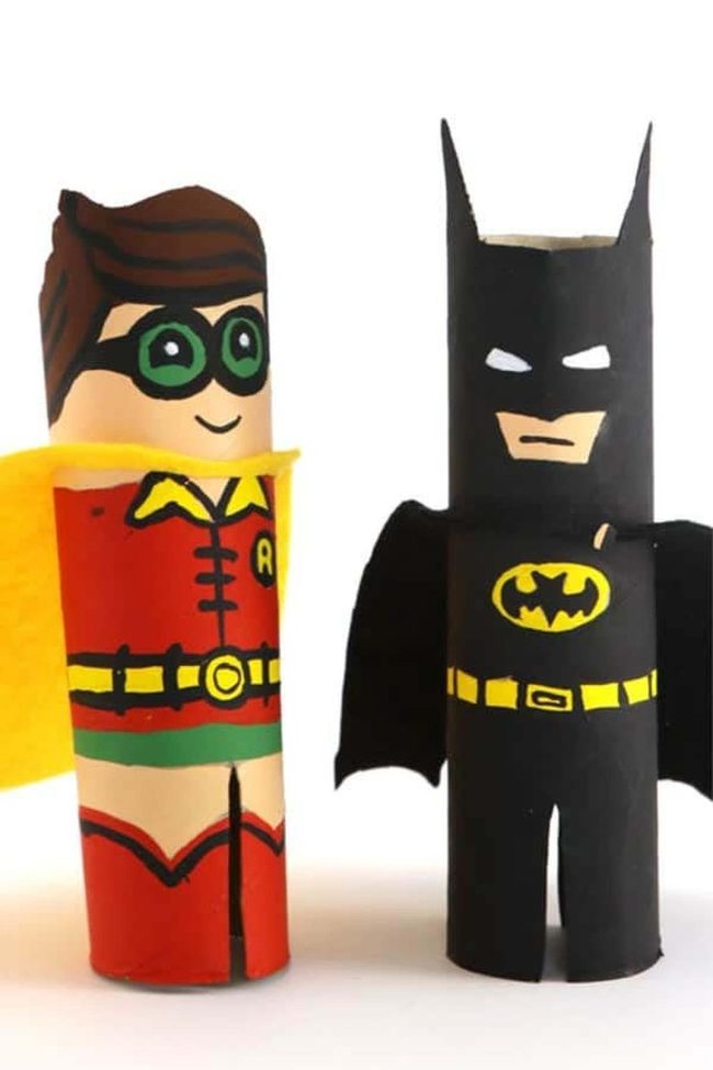 Cardboard Tube Superhero Crafts