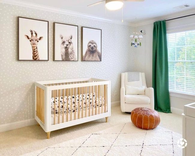 Oversized Animal Print Nursery