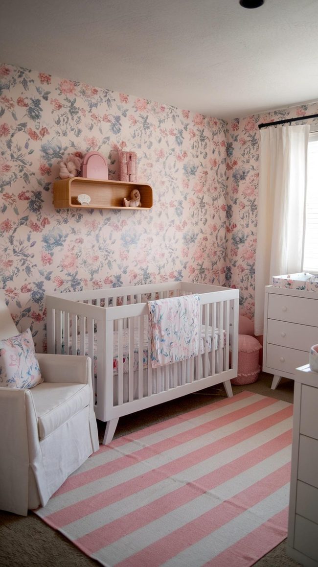 Stacked Leather Suitcases Nursery Space