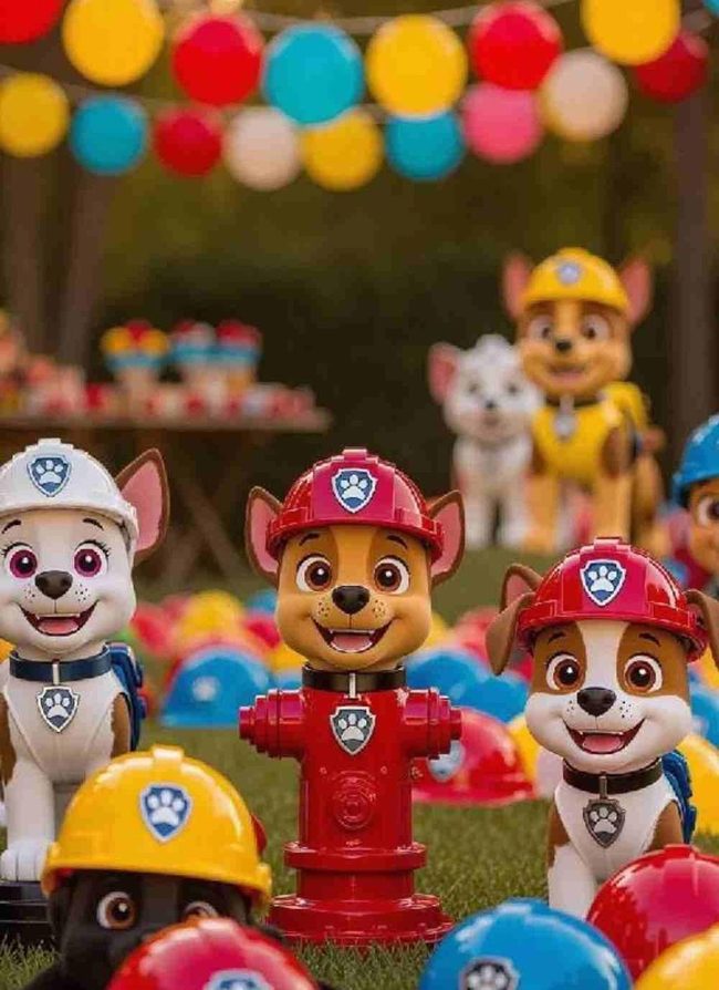 Rescue Pups Party Red Blue Yellow