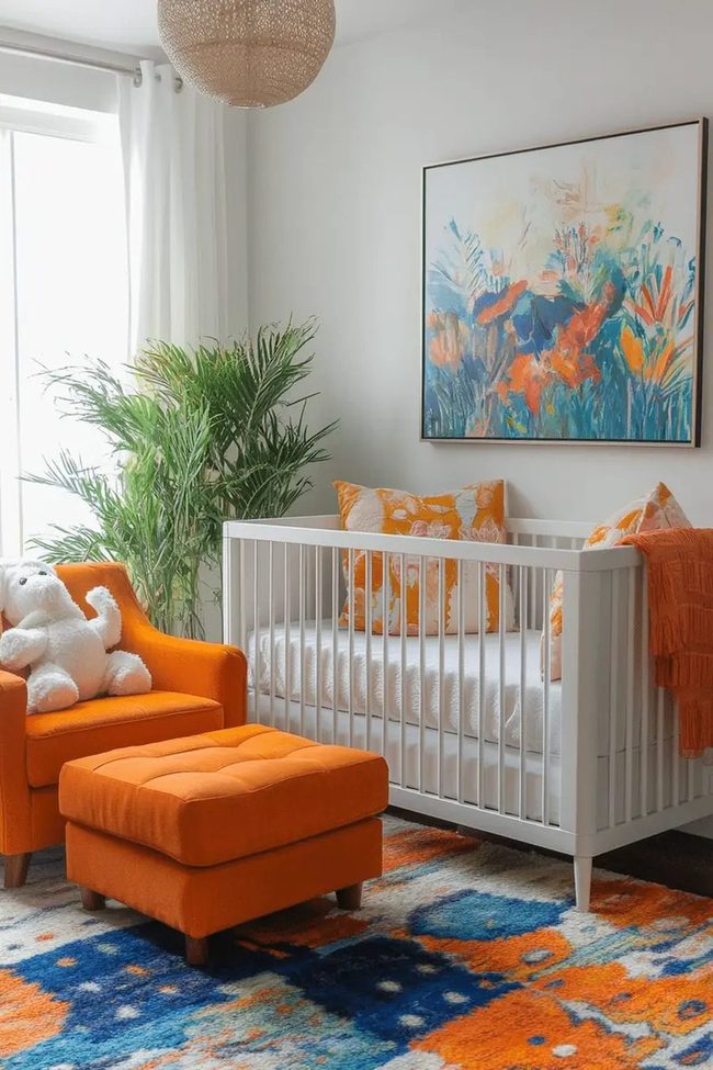 Colorful Contemporary Art Nursery