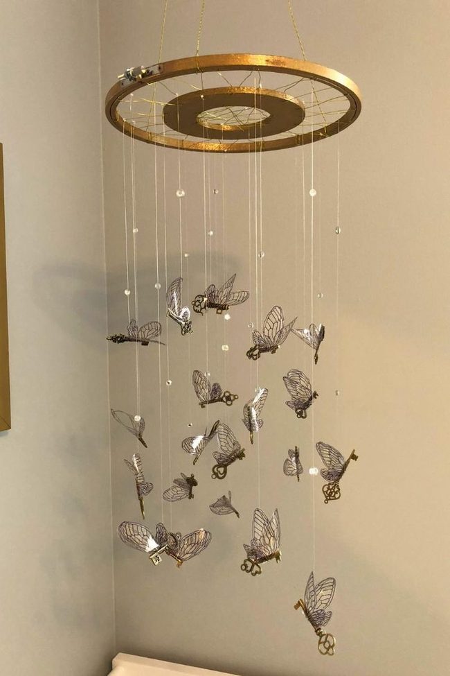 Delicate Butterflies Above Crib