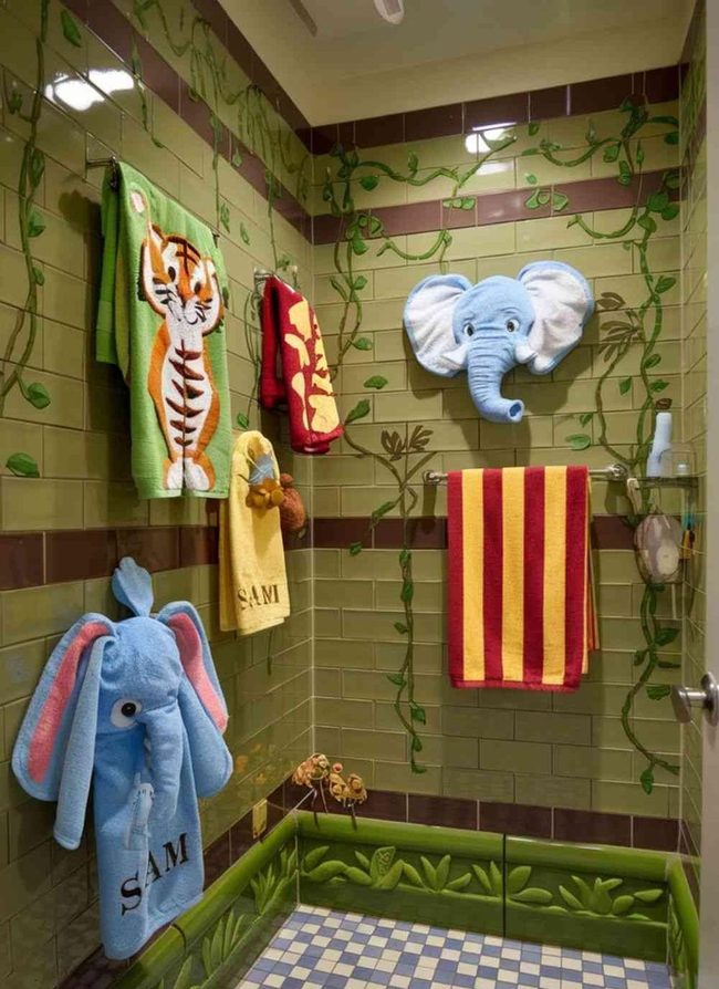 Luminous Printed Towels For Kids