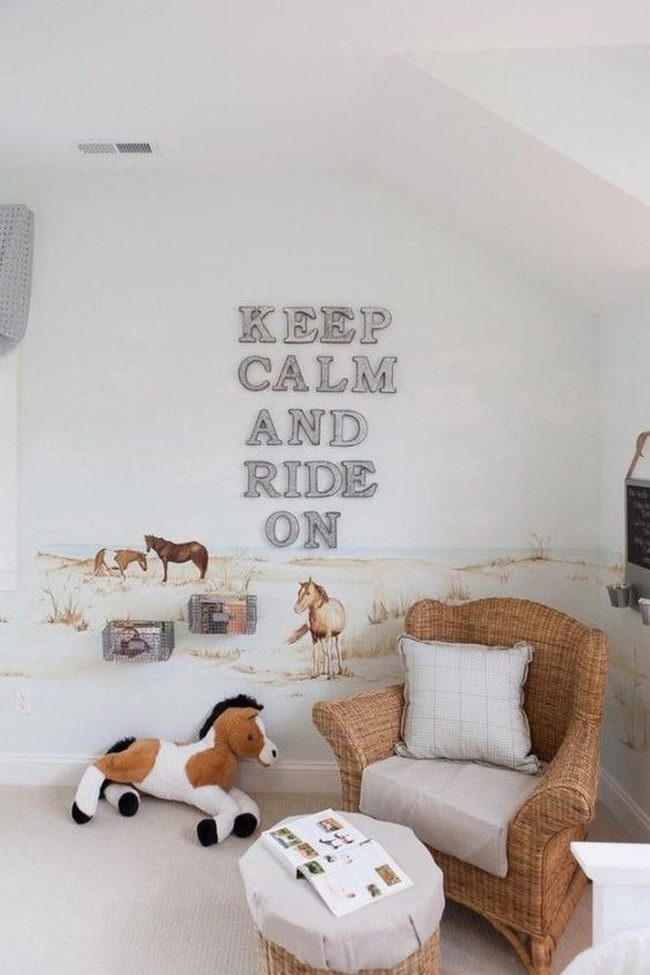 Metal Letters Equestrian Room