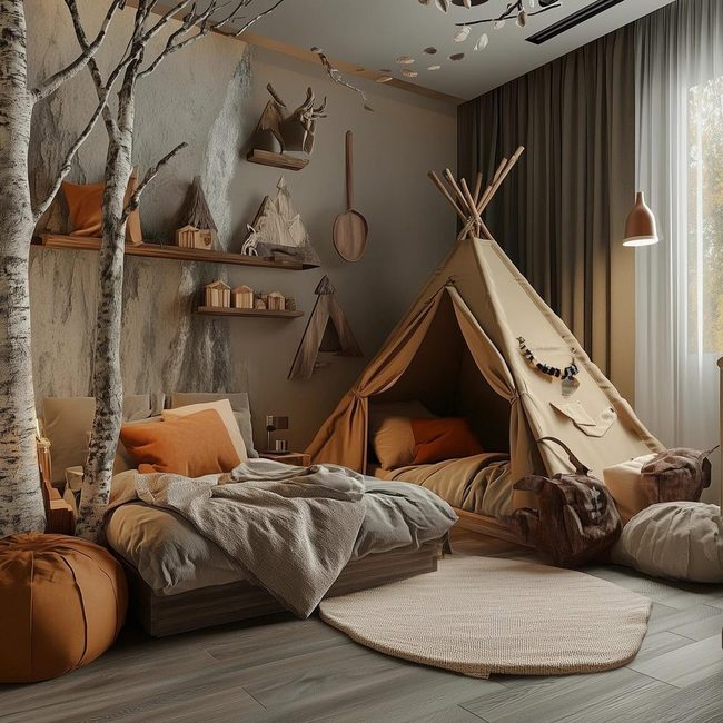 Forest Explorer Basecamp Sleeping Zone