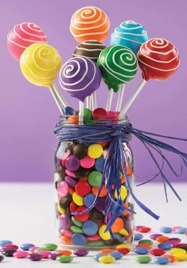 Purple Candy Jar Display