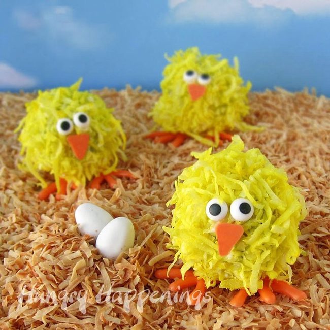 Yellow Chicks In Wood Shavings