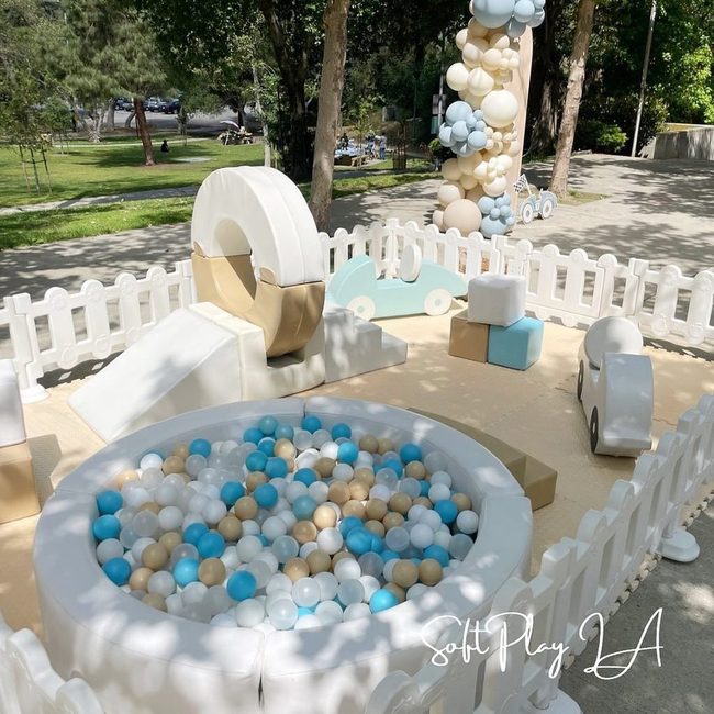 Blue And White Ball Pit Paradise