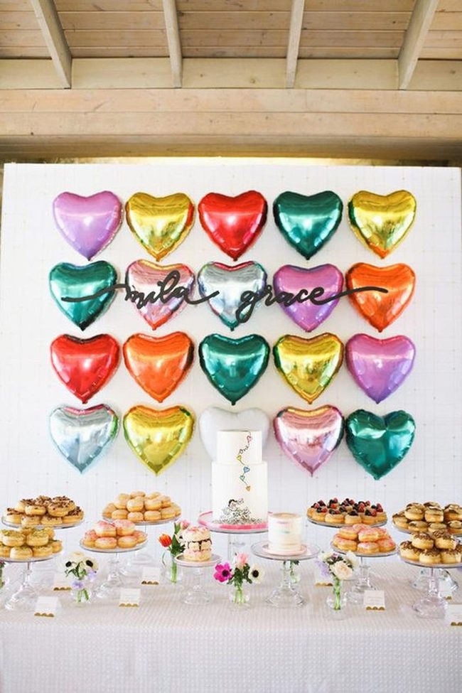 Floating Hearts, Shiny Pink Celebration